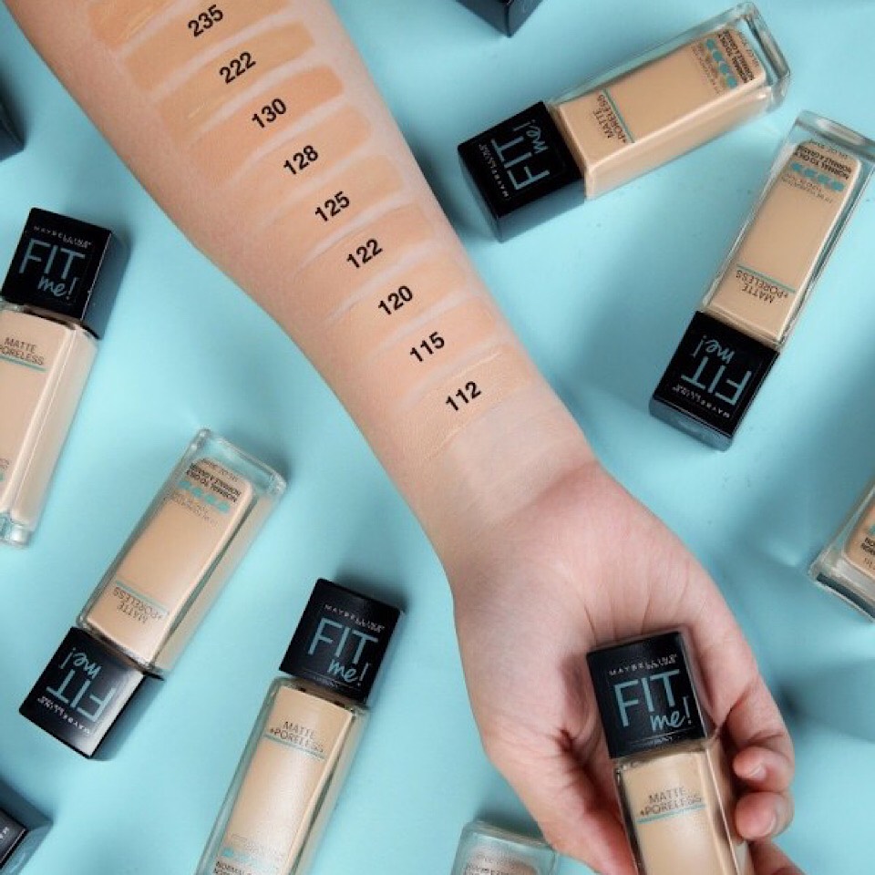 Kem Nền Kiềm dầu Chống Nắng Fit Me Maybelline New York Matte Poreless Foundation SPF 22